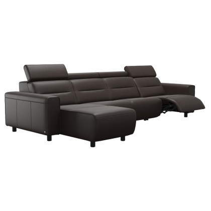Stressless Emily Wide Arm 3 Seater Power Right Sofa with Long Seat LHF (M)