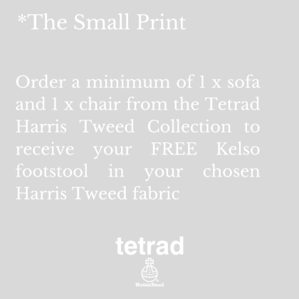 Tetrad Harris Tweed Kelso Stool - FREE with 2 Harris Tweed Products