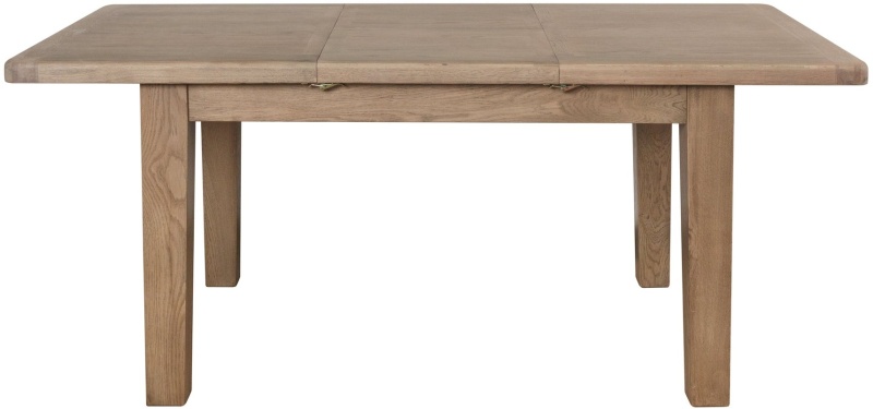 Brentham Furniture Warm Oak Wooden 1.8m-2.3m Extending Dining Table