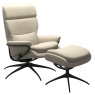 Stressless Rome Adjustable Headrest Chair & Stool With Star Base