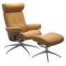 Stressless Berlin Adjustable Headrest Chair & Stool With Star Base