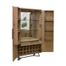 Brentham Furniture Industrial Parquet Wine Cabinet