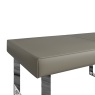 Brentham Furniture Contemporary Grey Oak 1.8m Dining Bench in Taupe