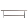 Brentham Furniture Contemporary Grey Oak Large Coffee Table