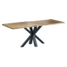 Reclaimed Natural 2m Dining Table With Spider Shaped Leg - Natural Finish