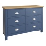 Brentham Furniture Traditional Painted Oak 6 Drawer Chest of Drawers