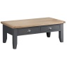 Classic Painted Oak Charcoal Large Coffee Table