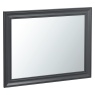 Classic Painted Oak Charcoal Small Wall Mirror