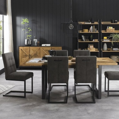 Bentley Designs Indus Rustic Oak Dining