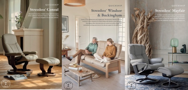 Stressless® QuickShip Recliners, Sofas, Dining & Office – In Stock Now