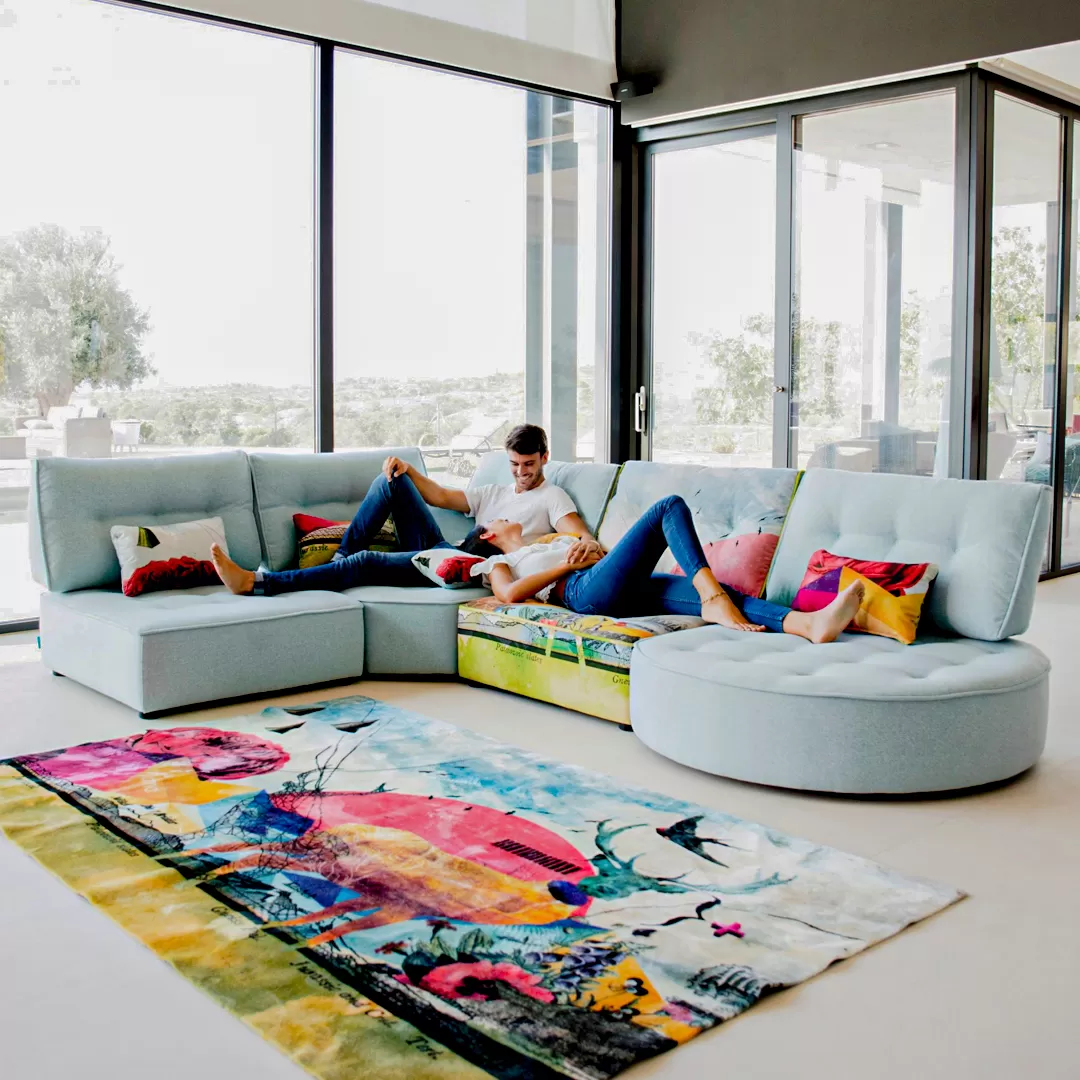Our Arianne Love range of sofas and modular pieces was designed by Fama using the concept of 1960s single-module sofas for inspiration.
The various sofa modules will enable you to create all kinds of unique and bespoke sofa designs for your home. We also offer several footstool options to help you complete the perfect look and arrangement for your living space.