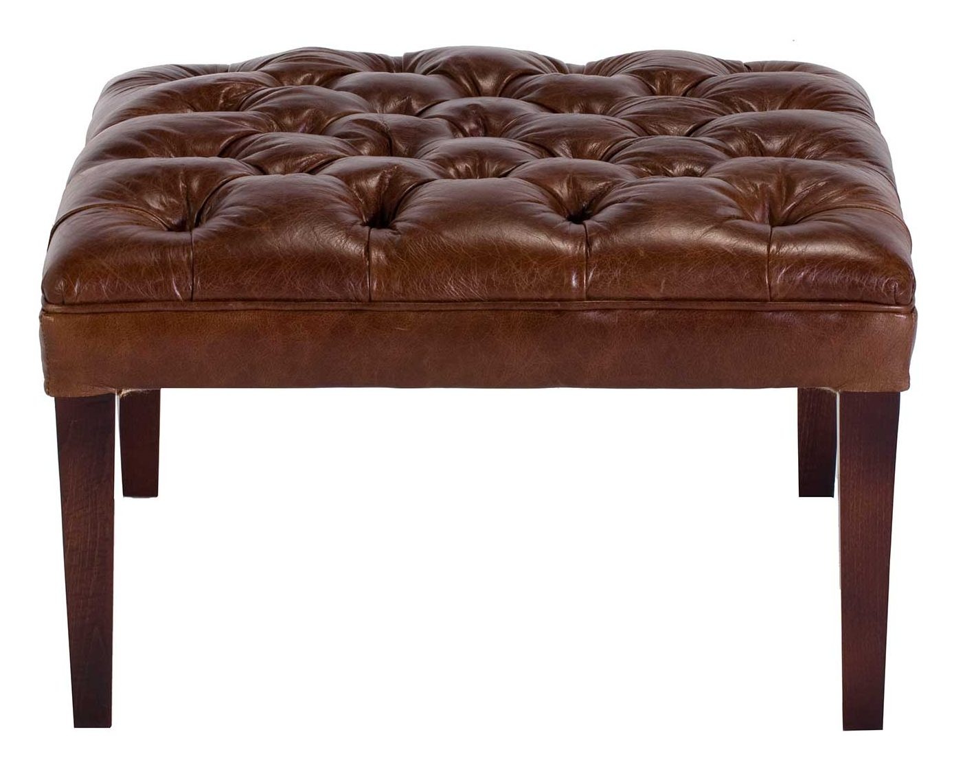 Tetrad Harris Tweed Mackenzie Footstool | All Leather Style