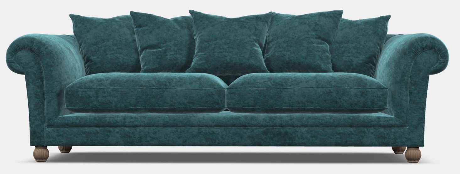 Elgar Grand Sofa | Enigma Claret | Brentham Furniture