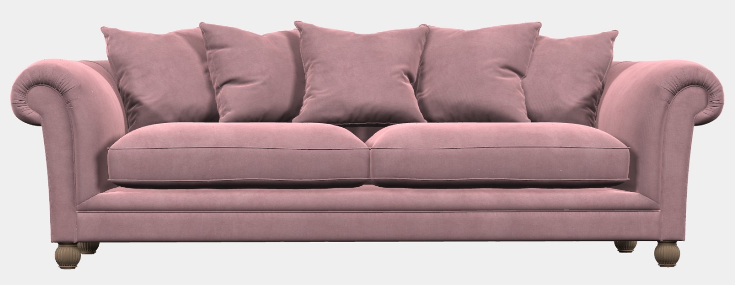 Elgar Grand Sofa | Enigma Claret | Brentham Furniture