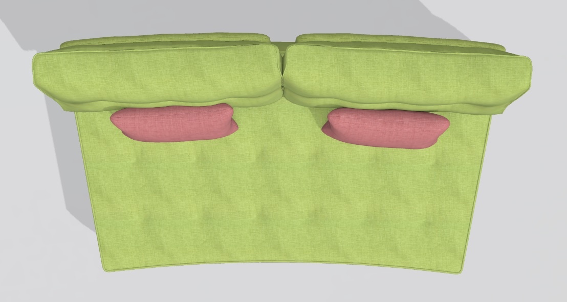 Fama Arianne Love Curved 3 Seater Unit Brentham Furniture