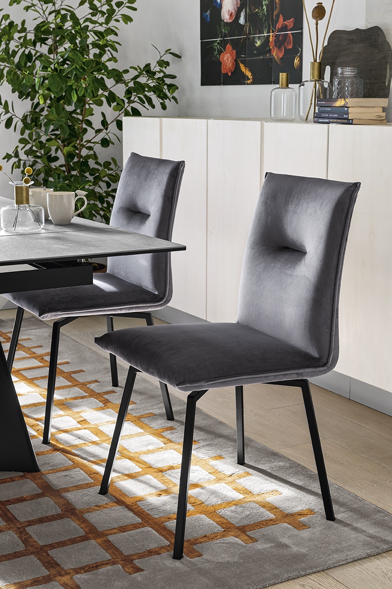 Connubia Calligaris Maya Chair Metal Legs Fixed Seat Brentham