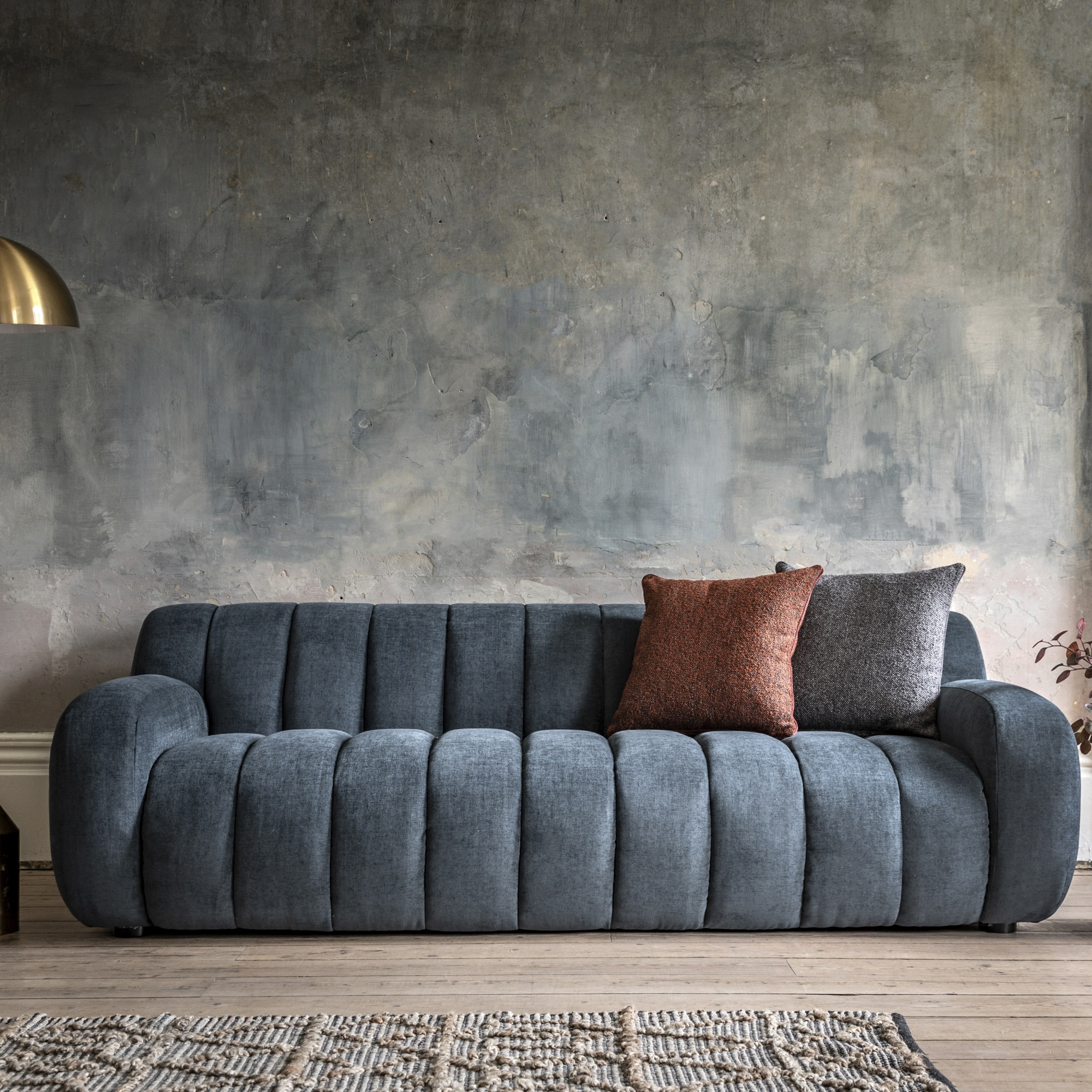 Gallery Coste 3 Seater Sofa Dusty Blue Brentham Furniture