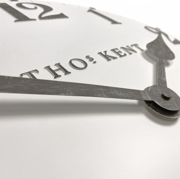 Thomas Kent Arabic 20inch Large Wall Clock Limestone