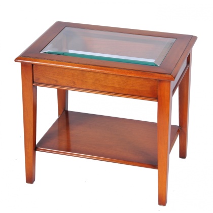 Bradley 827 Glass Top End Table