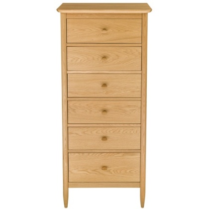 Ercol 2685 Teramo 6 Drawer Tall Chest Ercol 2685 Teramo 6 Drawer Tall Chest