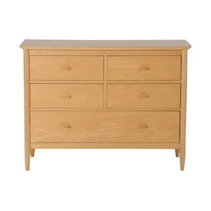 Ercol 2683 Teramo 5 Drawer Wide Chest Ercol 2683 Teramo 5 Drawer Wide Chest