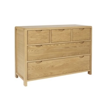 Ercol 1362 Bosco 5 Drawer Wide Chest