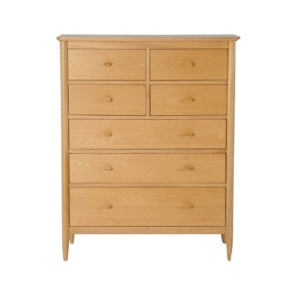 Ercol 2684 Teramo 7 Drawer Tall Wide Chest Ercol 2684 Teramo 7 Drawer Tall Wide Chest