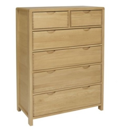 Ercol 1363 Bosco 6 Drawer Tall Wide Chest