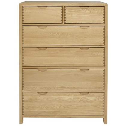 Ercol 1363 Bosco 6 Drawer Tall Wide Chest Ercol 1363 Bosco 6 Drawer Tall Wide Chest