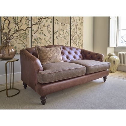 Tetrad Harris Tweed Dalmore Midi Sofa - Option B (Hide & Tweed)