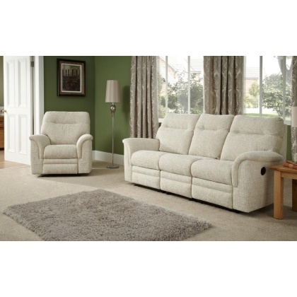 Parker Knoll Hudson 3 Seater Sofa Manual Double Recliner