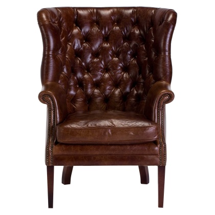 Tetrad Harris Tweed MacKenzie Chair - All Leather Tetrad Harris Tweed MacKenzie Chair - All Leather
