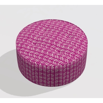 Fama Arianne Love Medium Round Footstool 'RM'