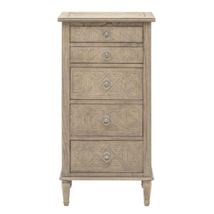 Gallery Mustique 5 Drawer Lingerie Chest Gallery Mustique 5 Drawer Lingerie Chest
