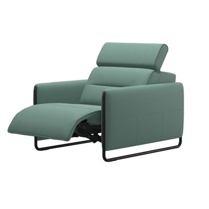Stressless Emily Powered Chair With Steel Arm Stressless Emily Powered Chair With Steel Arm