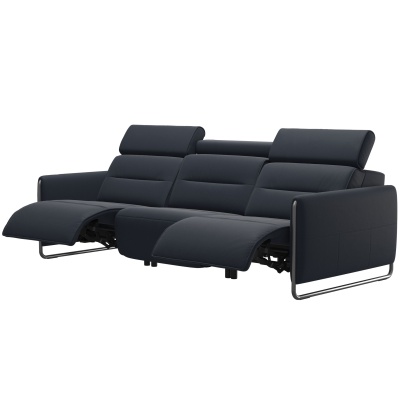 Stressless Emily 3 Seater Sofa Powered Left & Right With Steel Arm Stressless Emily 3 Seater Sofa Powered Left & Right With Steel Arm