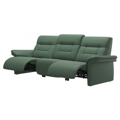 Stressless Mary 3 Seater Sofa With 2 Power Seats - Upholstered Arm