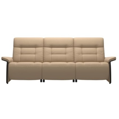 Stressless Mary 3 Seater Sofa With 2 Power Seats - Wood Arm Stressless Mary 3 Seater Sofa With 2 Power Seats - Wood Arm