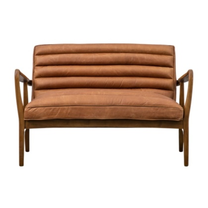 Gallery Direct Datsun 2 Seater Sofa Vintage Brown Gallery Direct Datsun 2 Seater Sofa Vintage Brown