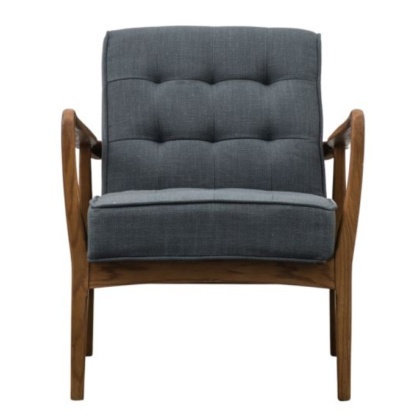 Gallery Humber Chair Dark Grey Linen