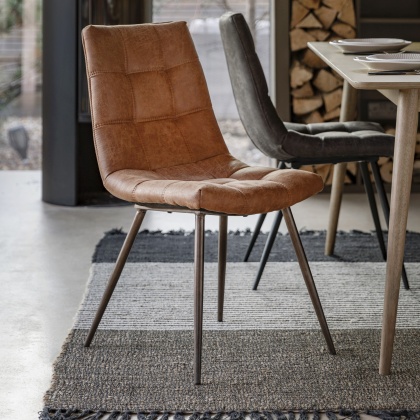 Gallery Darwin Chair Brown (Pair)