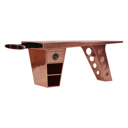 Aviator Half Wing Desk - Copper