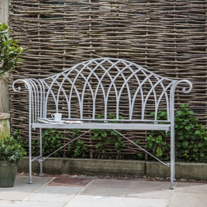 Gallery Duchess Outdoor Bench Distressed Grey