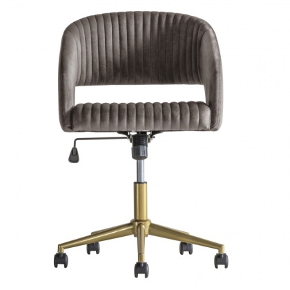 Gallery Murray Swivel Chair Grey Velvet Gallery Murray Swivel Chair Grey Velvet