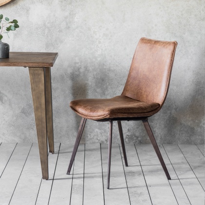 Gallery Hinks Dining Chair Brown (PAIR)