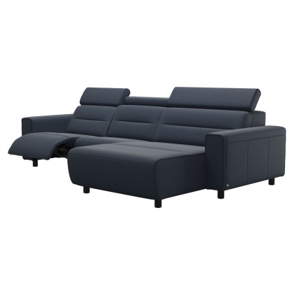 Stressless Emily Wide Arm 2 Seater Power Left Sofa with Long Seat RHF (L)