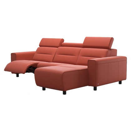 Stressless Emily Wide Arm 2 Seater Power Left Sofa with Long Seat RHF (M)