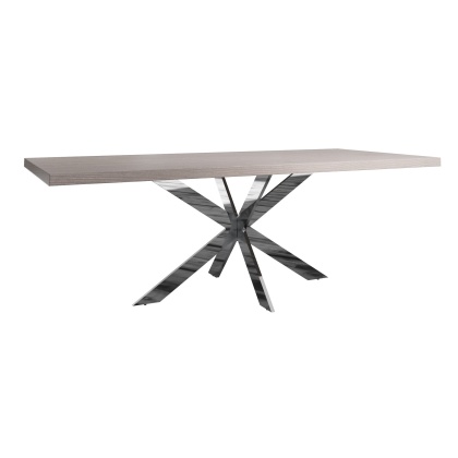 Contemporary Grey Oak 2.2m Dining Table