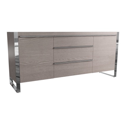 Contemporary Grey Oak Large Sideboard
