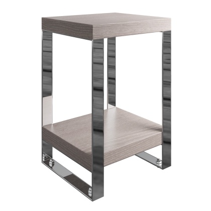 Contemporary Grey Oak Small Side Table